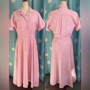 Vintage 80s Andrew Harvey retro 50s housewife maxi dress- 10